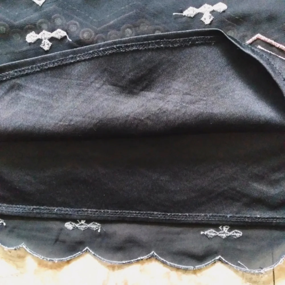 Harper Embellished Black mini skirt, size Medium